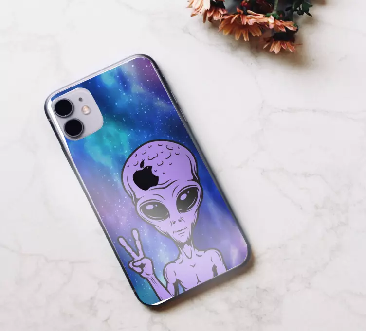 αυτοκόλλητο vintage εξωγήινη iphone - TenStickers