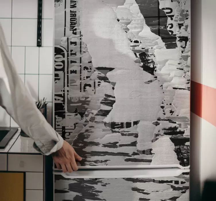 αυτοκόλλητο vintage περιοδικό ψυγείο - TenStickers