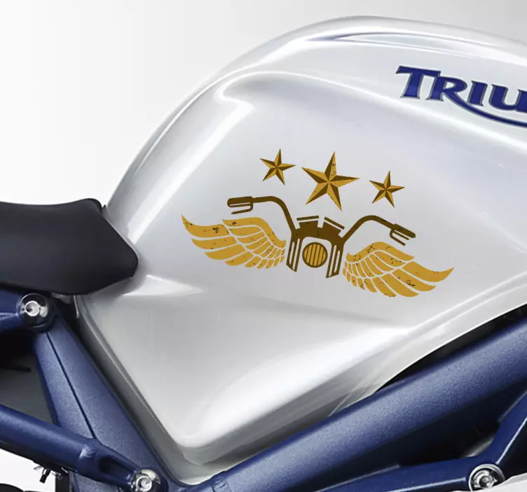 Vintage μοτοσικλέτα decal - TenStickers