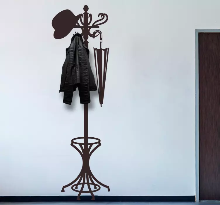 αυτοκόλλητα κρεμάστρα vintage στυλ - TenStickers