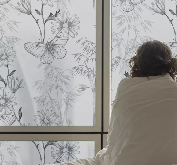 αυτοκόλλητο παραθύρου διακοσμητικό γυαλί - TenStickers