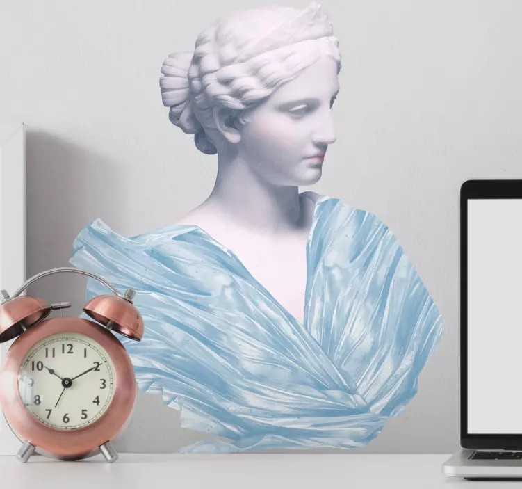 Αυτοκόλλητο τέχνης κλασική γυναικεία προτομή - TenStickers