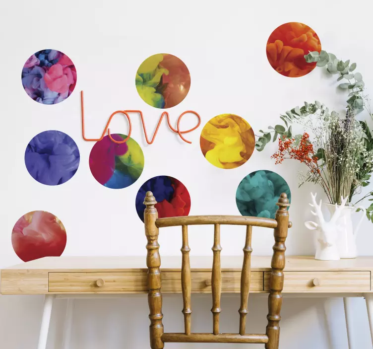 τοίχος decal χρωματισμένος καπνός - TenStickers