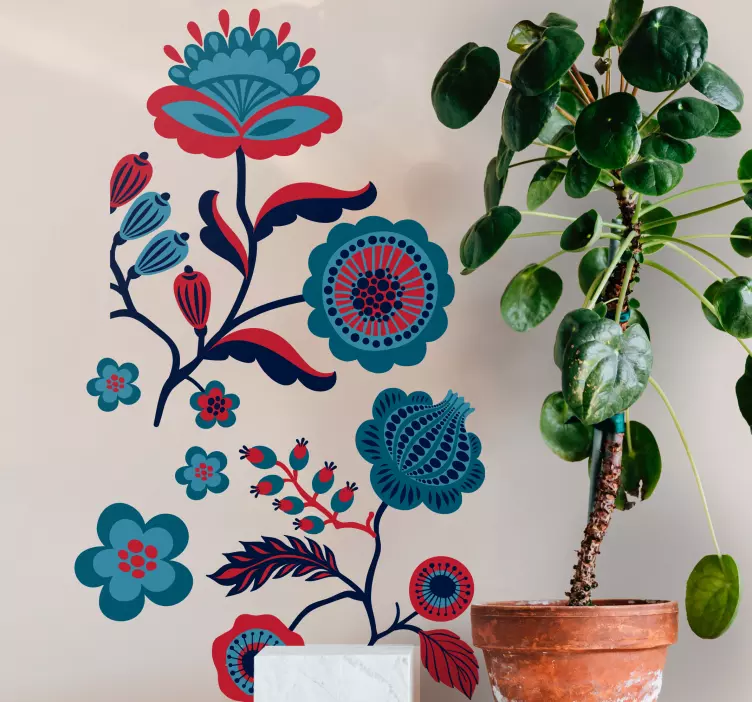 Αυτοκόλλητα τοίχου ζώα της ζούγκλας πολύχρωμη σύνθεση - TenStickers