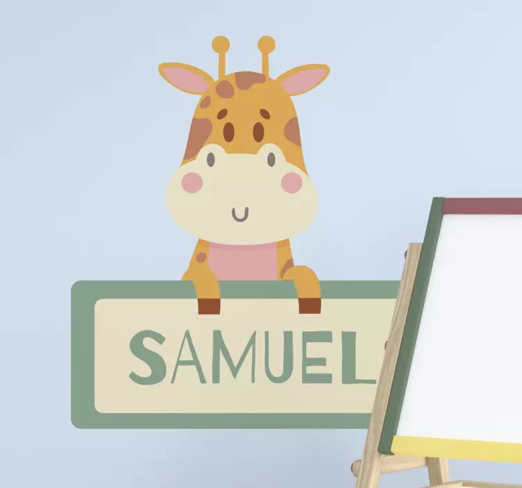 Αυτοκόλλητο για παιδιά Γλυκιά Καμηλοπάρδαλη - TenStickers