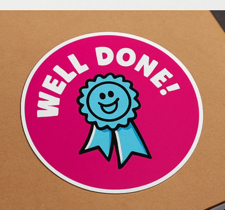 Αυτοκόλλητο για παιδιά σετ συγχαρητηρίων - TenStickers