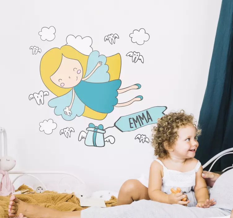 Αυτοκόλλητο για παιδιά δώρο που πετάει νεράιδα - TenStickers