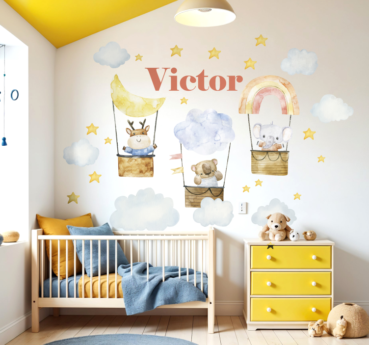 Αυτοκόλλητο Τείχος φιλόζωα που πετούν ψηλά - TenStickers