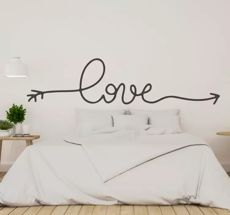 αυτοκόλλητο κειμένου αγάπης με το δικό του χρώμα - TenStickers