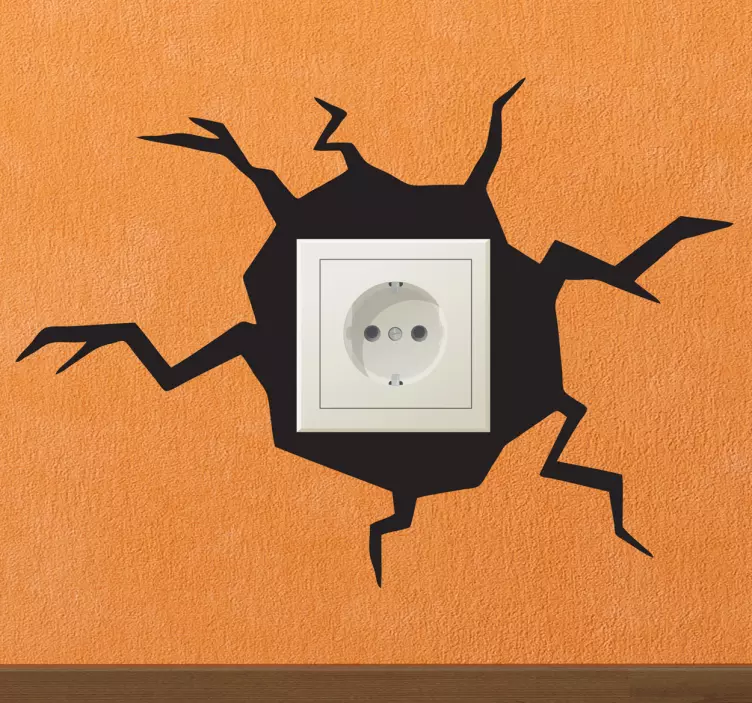 τρύπα διακόπτη τοίχου - TenStickers