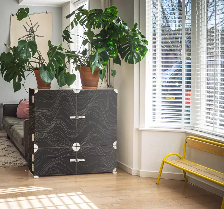 αυτοκόλλητο έπιπλα κυμάτων υφές - TenStickers