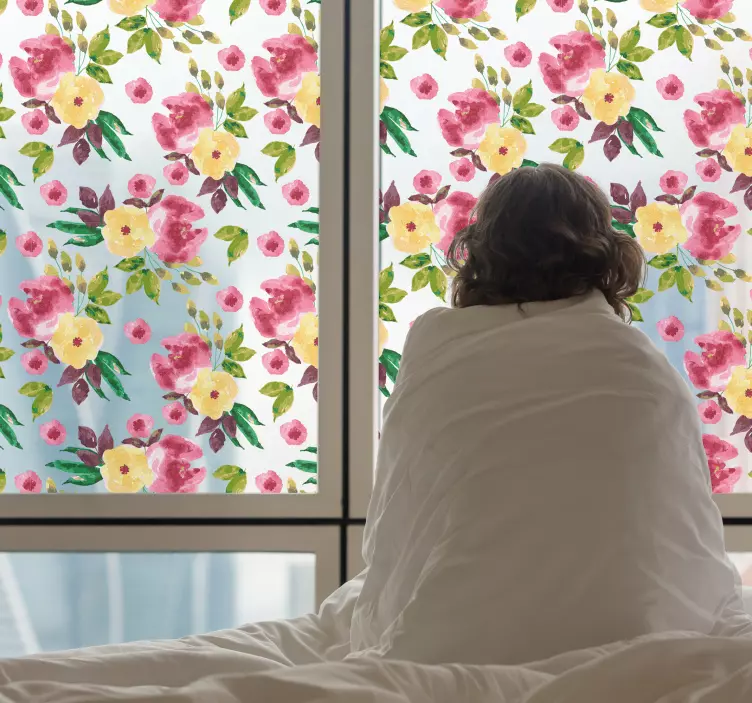 αγριολούλουδα αυτοκόλλητα παραθύρων - TenStickers