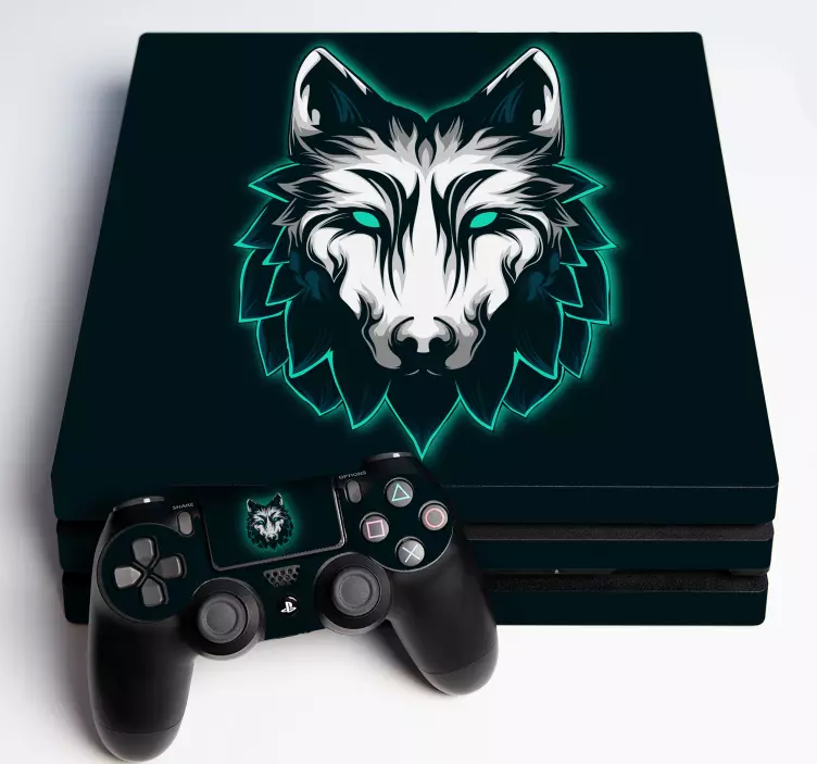 αυτοκόλλητα wolf gaming θέμα ps4 - TenStickers