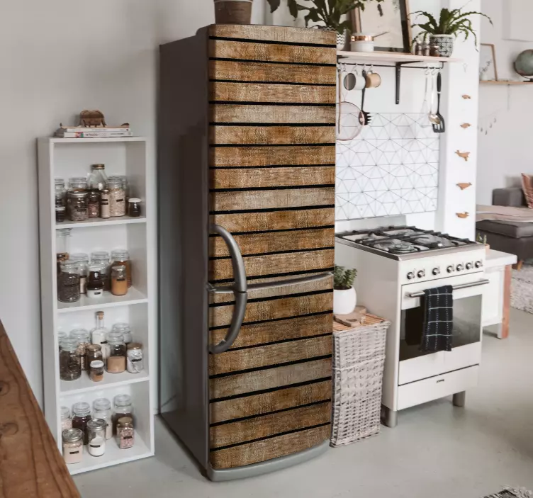 αυτοκόλλητα ψυγεία Ξύλινο Παλέτο - TenStickers