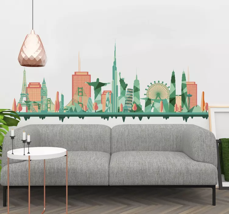 αυτοκόλλητο στον ορίζοντα του κόσμου - TenStickers