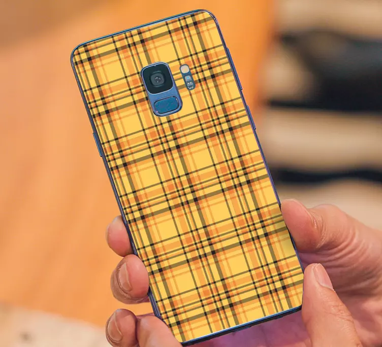 αυτοκόλλητο samsung χωρίς ραφή πρότυπο κίτρινο - TenStickers