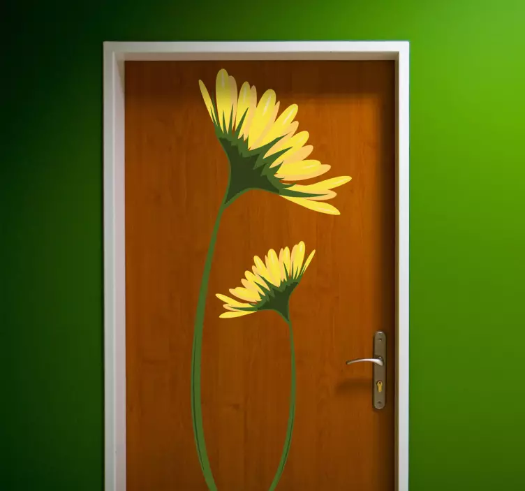 κίτρινο μαργαρίτες decal - TenStickers