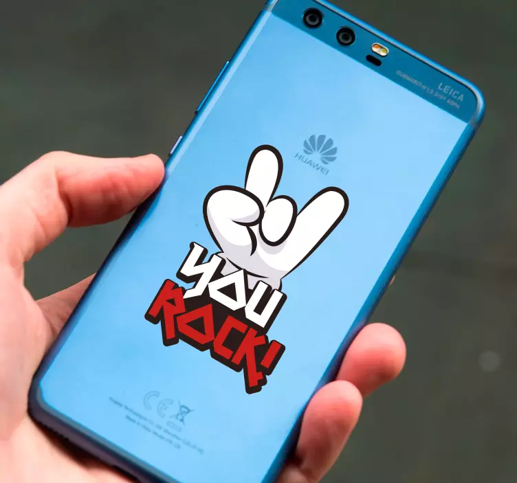 ροκ αυτοκόλλητο για huawei - TenStickers