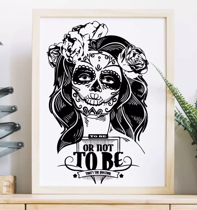 αυτοκόλλητο τοίχου για να είσαι ή όχι να είσαι τοίχος - TenStickers