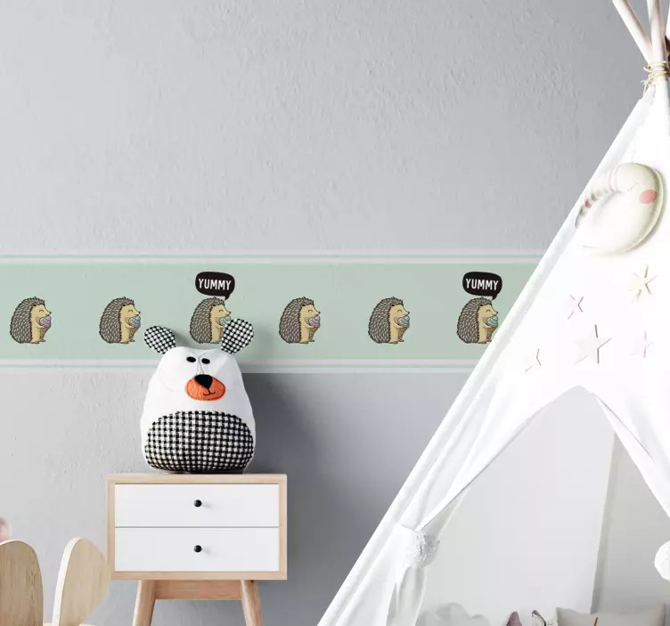 αυτοκόλλητο τοίχου με λαχταριστό πορσελάνη - TenStickers