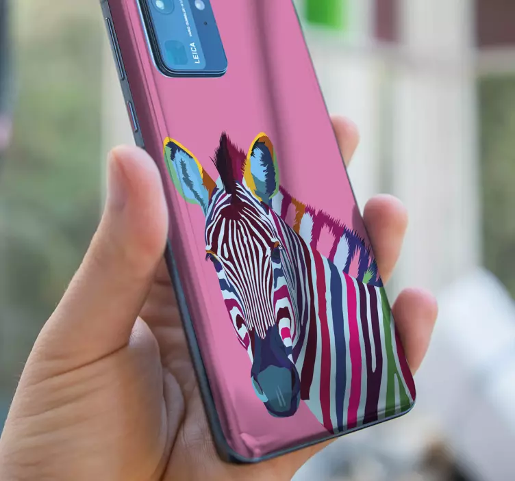 αυτοκόλλητο zebra pop art huawei - TenStickers