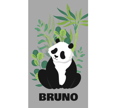 Αυτοκόλλητα Παράθυρα εξατομικευμένο panda - TenStickers