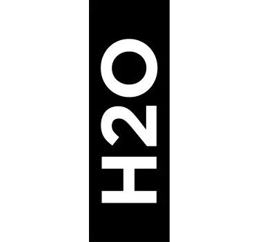 αυτοκόλλητο ντους διακοσμητικό h2o - TenStickers