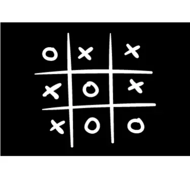 αυτοκόλλητο ντους παιχνιδιών tic tac toe - TenStickers