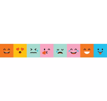 αυτοκόλλητο χρώματος emoji περίγραμμα - TenStickers