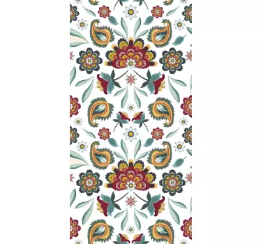 Floral στολίδι παράθυρο - TenStickers