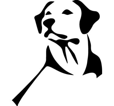 αυτοκόλλητο σκύλου labrador retriever - TenStickers
