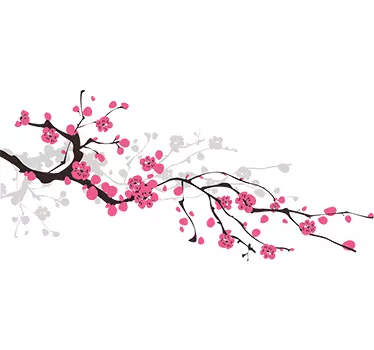 αυτοκόλλητο τοίχου υποκατάστημα sakura άνοιξη - TenStickers