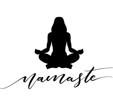 αυτοκόλλητο τοίχου namaste για υπνοδωμάτιο - TenStickers
