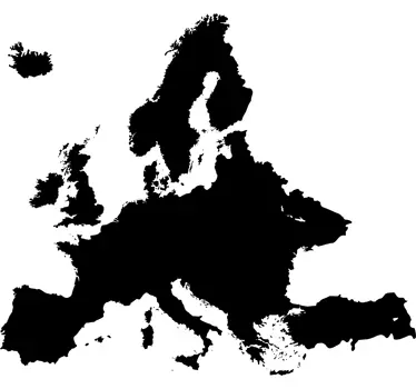 αυτοκόλλητο μαυροπίνακα Ευρώπη - TenStickers