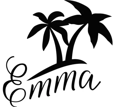 φοίνικας με ονομασία wall decal - TenStickers