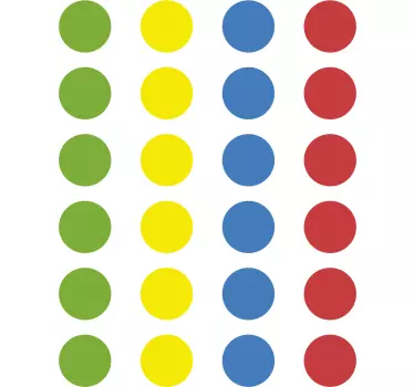 αυτοκόλλητο δαπέδου παιχνιδιού twister - TenStickers