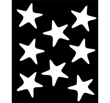 αυτοκόλλητο ντους με αστέρια - TenStickers