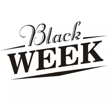 Αυτοκόλλητα προσφορών Νέα Συλλογή black week - TenStickers