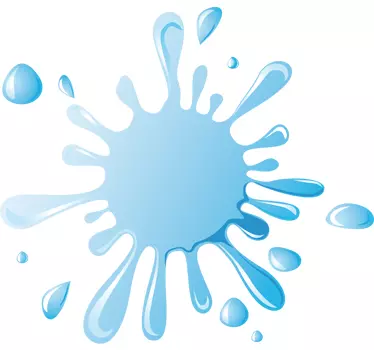 διακοσμητικό decal water splash - TenStickers