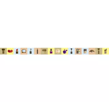 αυτοκόλλητο περίγραμμα κιτ μακιγιάζ - TenStickers