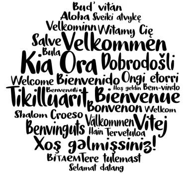 Kia ora ευπρόσδεκτο εγχώριο κείμενο decal - TenStickers