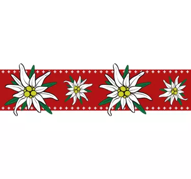Edelweiss λιβάδι περιγράμματος - TenStickers