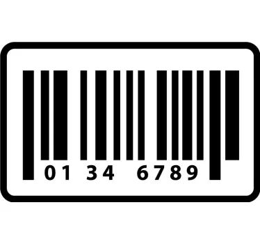 Αυτοκόλλητα τοίχου ζώα της ζούγκλας barcode στον τοίχο - TenStickers