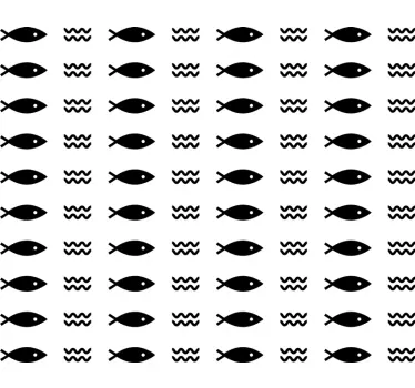 μικρό ψάρι μοτίβο ζωικό decal - TenStickers