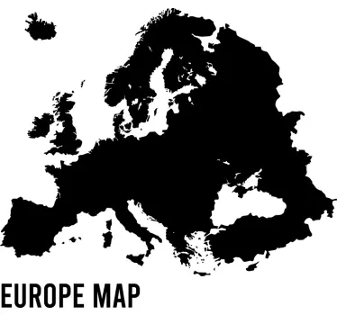 πολιτική Ευρώπη χάρτη παγκόσμιο χάρτη decal - TenStickers
