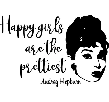Audrey hepburn παραθέτω κίνητρο decal - TenStickers