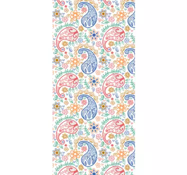 πολύχρωμο ντεκόρ paisley - TenStickers