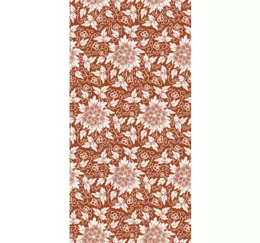 Floral decal παράθυρο paisley - TenStickers