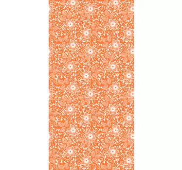 Decal παράθυρο λουλουδιών paisley - TenStickers