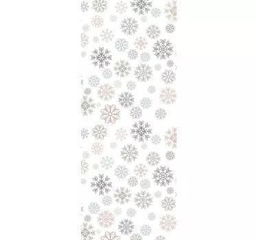 νιφάδες χιονιού μοτίβο παραθύρου decal - TenStickers